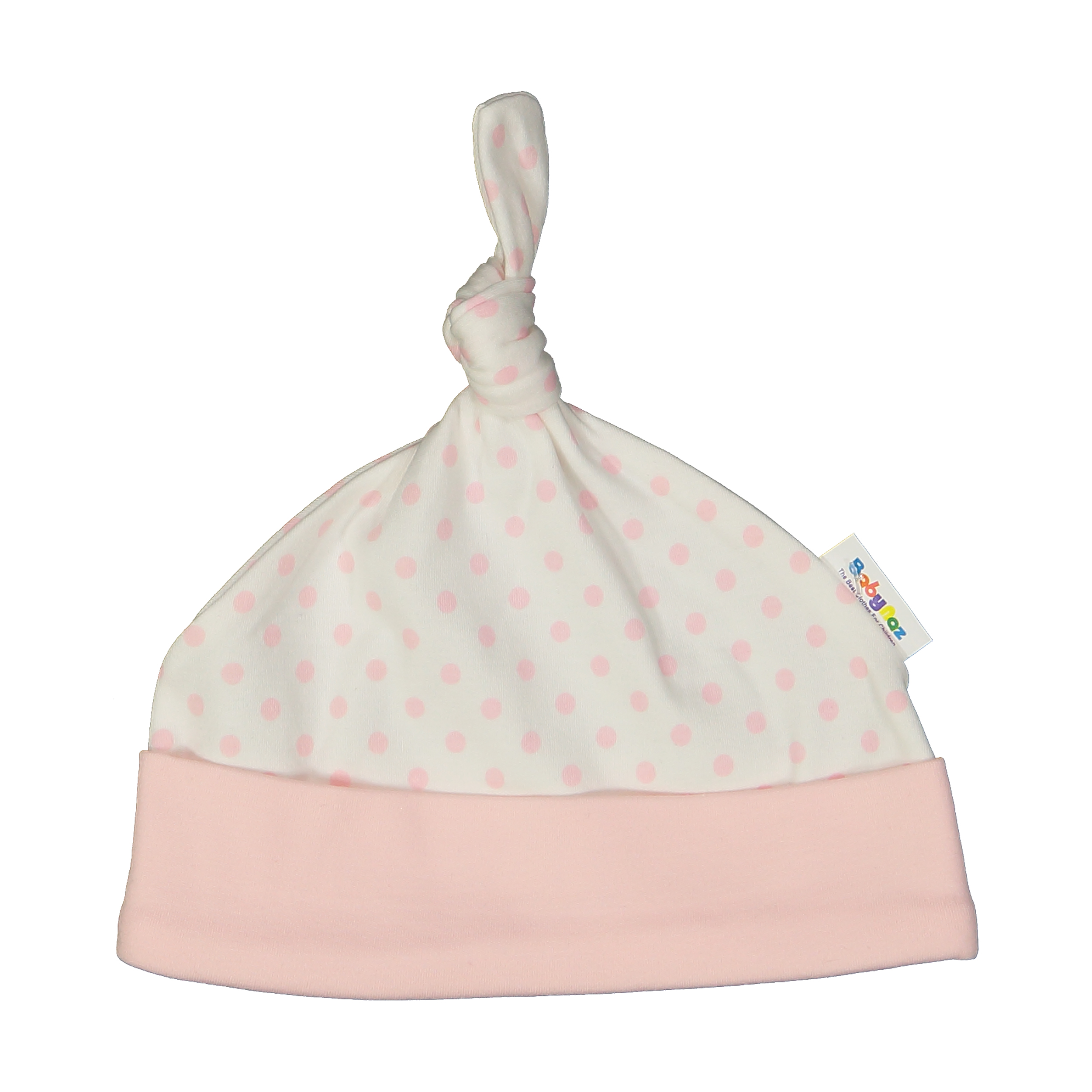 کلاه نوزادی دخترانه بی بی ناز مدل 1501481-0184 - سفید صورتی - 1