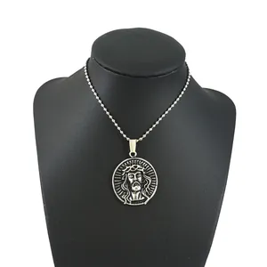 گردنبند مردانه طرح حضرت مسیح  کد g105