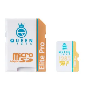 کارت حافظه microSDXC کوئین تک مدل Elite pro 566X کلاس 10 استاندارد UHS-I U1 سرعت 85MBps ظرفیت 128 گیگابایت به همراه آداپتور SD