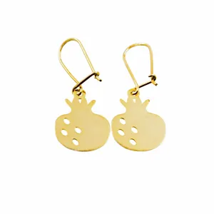 گوشواره طلا 18 عیار زنانه کانیار گالری طرح انار کد GA763