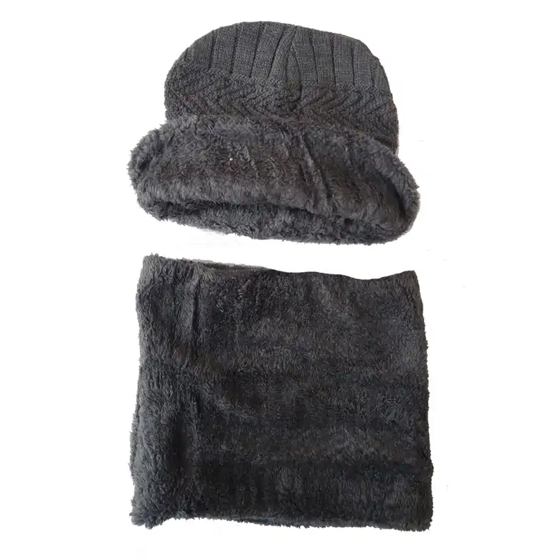 ست کلاه و شال گردن بافتنی کد 789