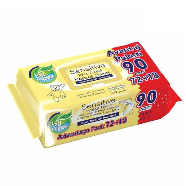 دستمال مرطوب بیویپس مدل SENSITIVE بسته 90 عددی دستمال مرطوب بیویپس مدل SENSITIVE بسته 90 عددی