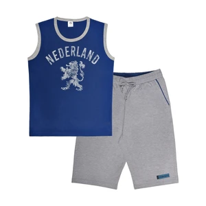 ست تاپ و شلوارک مردانه پندار طرح nederland کد c2