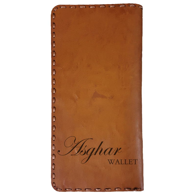 کیف پول مردانه طرح اسم اصغر مدل A13