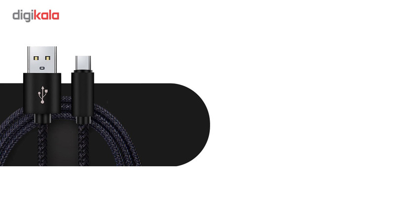 کابل تبدیل USB به MicroUSB مدل Nylon به طول 20 سانتی متر