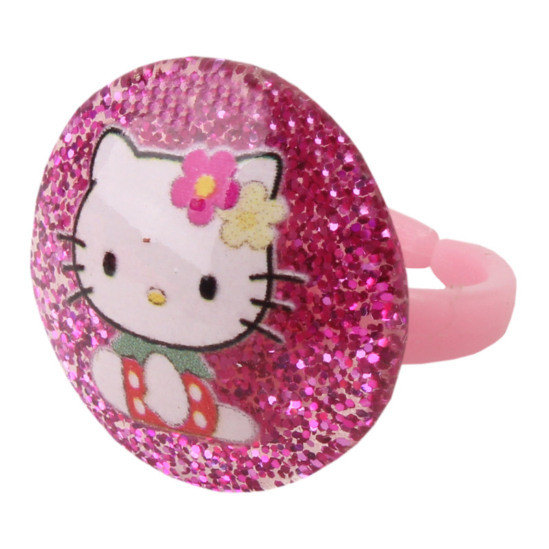 انگشتر دخترانه طرح هلوکیتی کد 0016