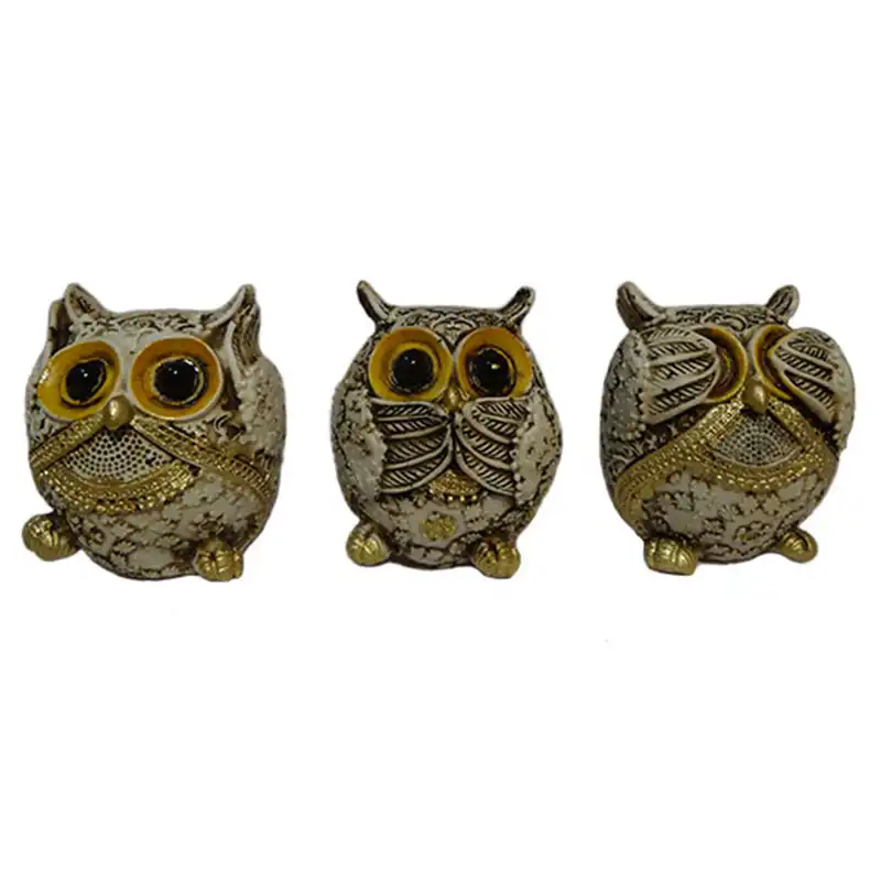 مجسمه طرح جغد مدل H2 مجموعه 3 عددی