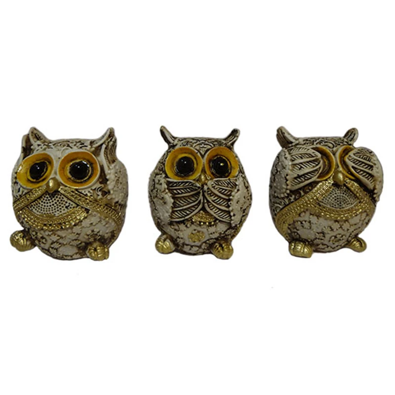 مجسمه طرح جغد مدل H2 مجموعه 3 عددی