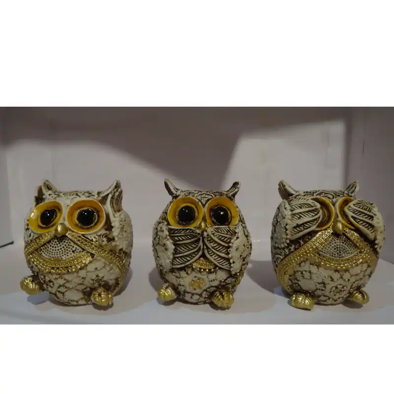 مجسمه طرح جغد مدل H2 مجموعه 3 عددی