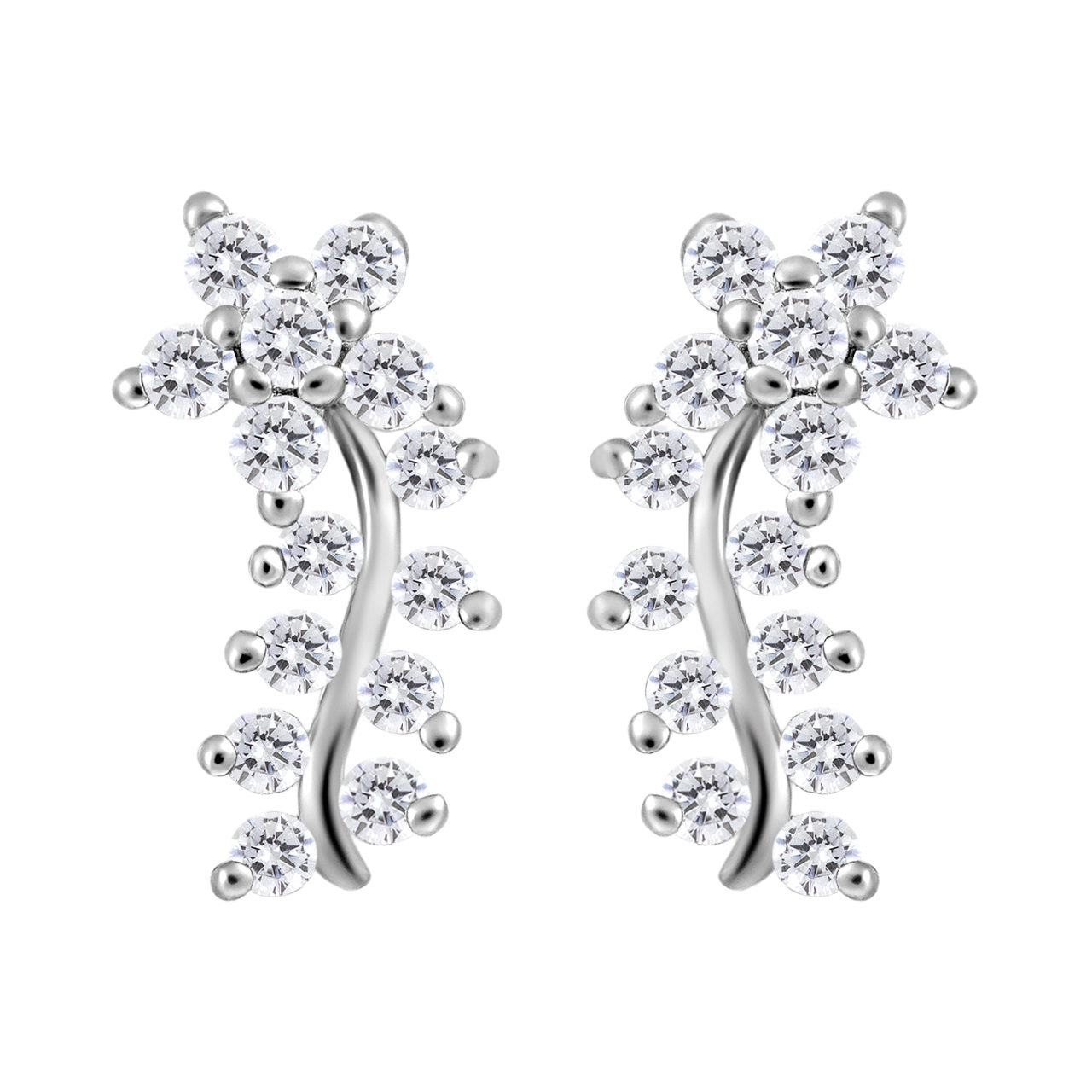 گوشواره نقره زنانه اقلیمه کد EN413