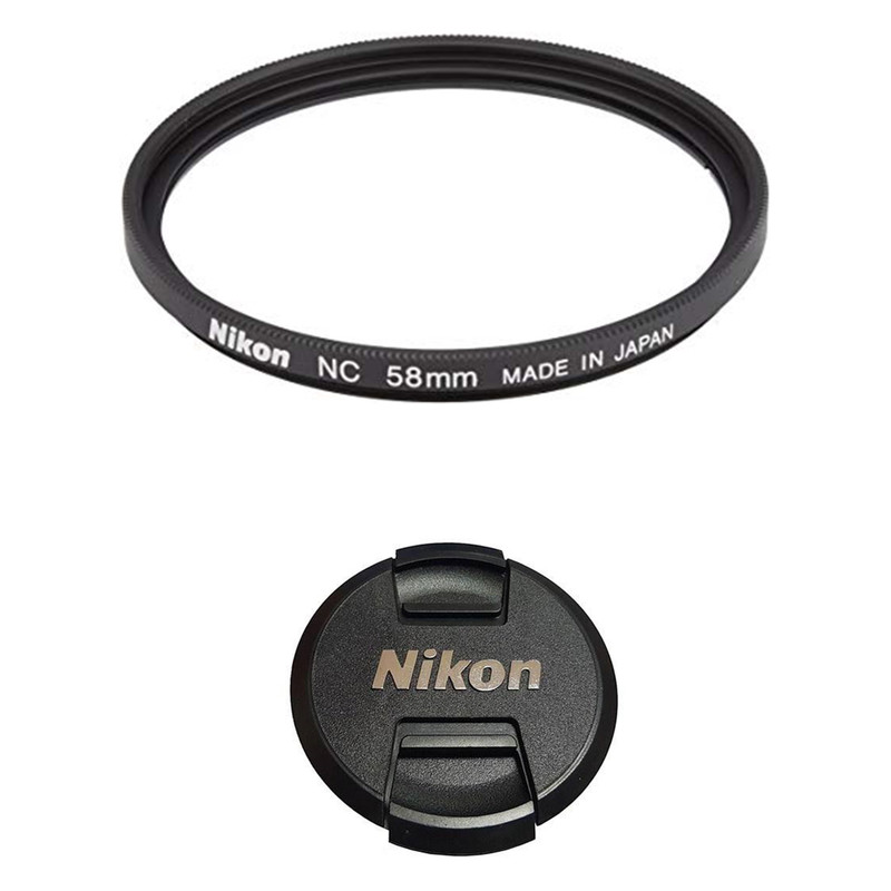فیلتر لنز مدل UV58mm NC به همراه درپوش لنز 