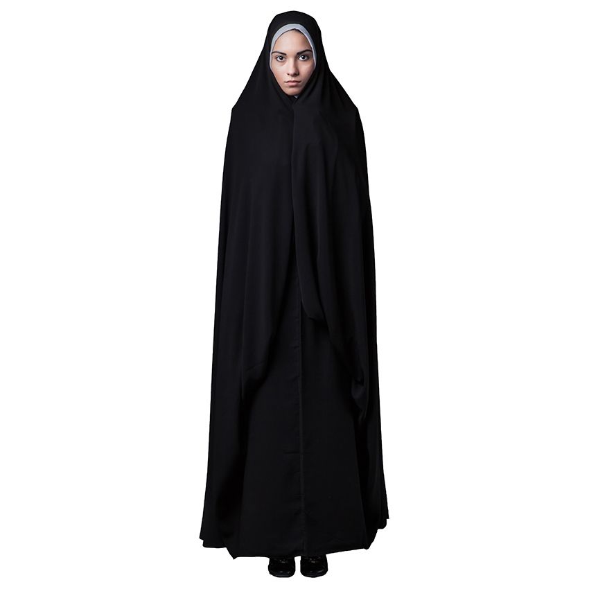 چادر قجری حجاب فاطمی مدل حسنا کد kri 1071 -  - 3