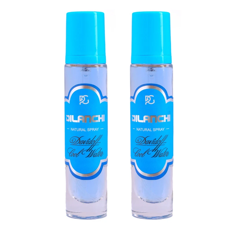 عطر جیبی مردانه دیلانچی مدل کول واتر با رایحه خنک حجم 30 میلی‌لیتر مجموعه 2 عددی