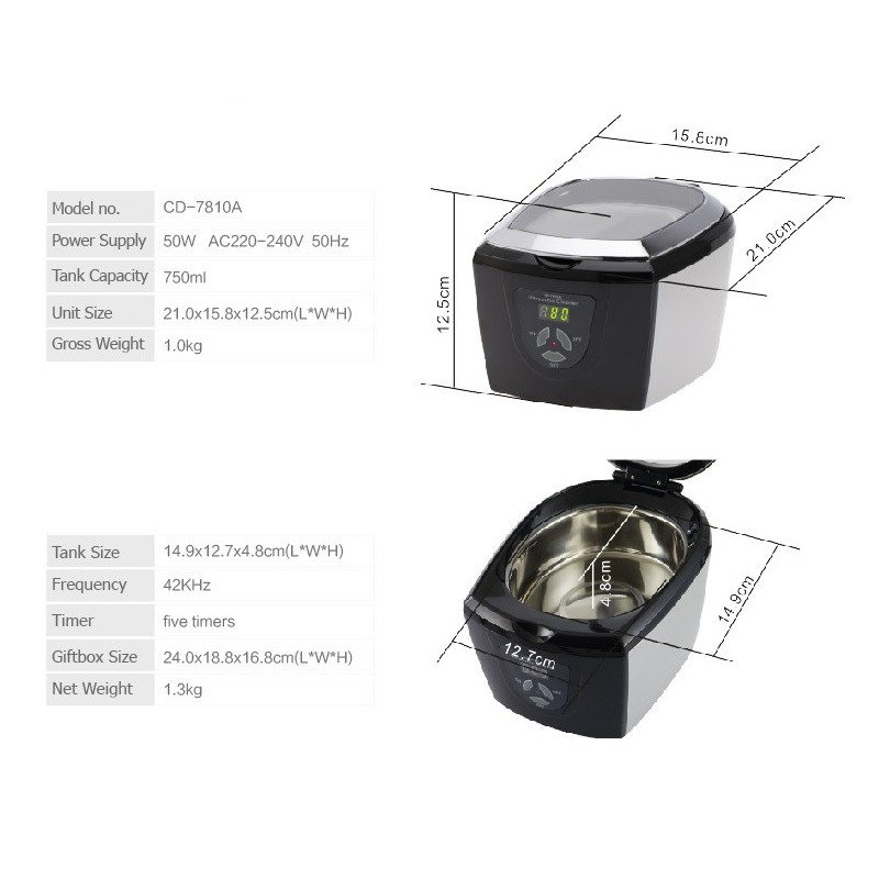 تمیز کننده التراسونیک مدل CD-7810A تمیز کننده التراسونیک مدل CD-7810A