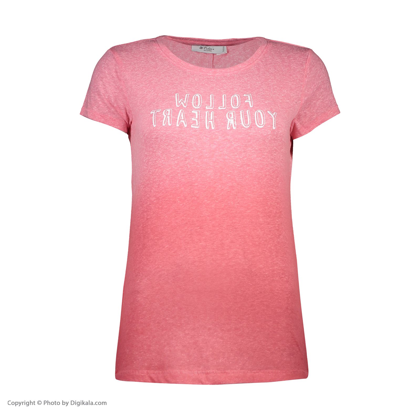 تی شرت زنانه کالینز مدل CL1031616-PINK MELANGE - صورتی - 2
