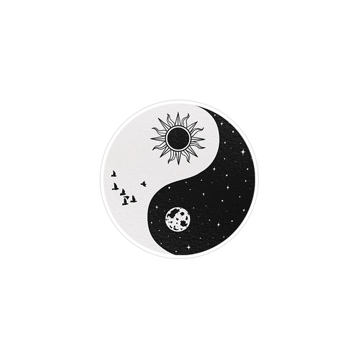 استیکر تزئینی موبایل و تبلت ماسا دیزاین طرح یین و یانگ مدل STK826