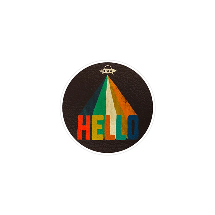استیکر تزئینی موبایل و تبلت ماسا دیزاین طرح Hello مدل STK827