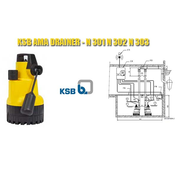 پمپ آب لجن کش کا اس ب مدل Ama-Drainer N 301