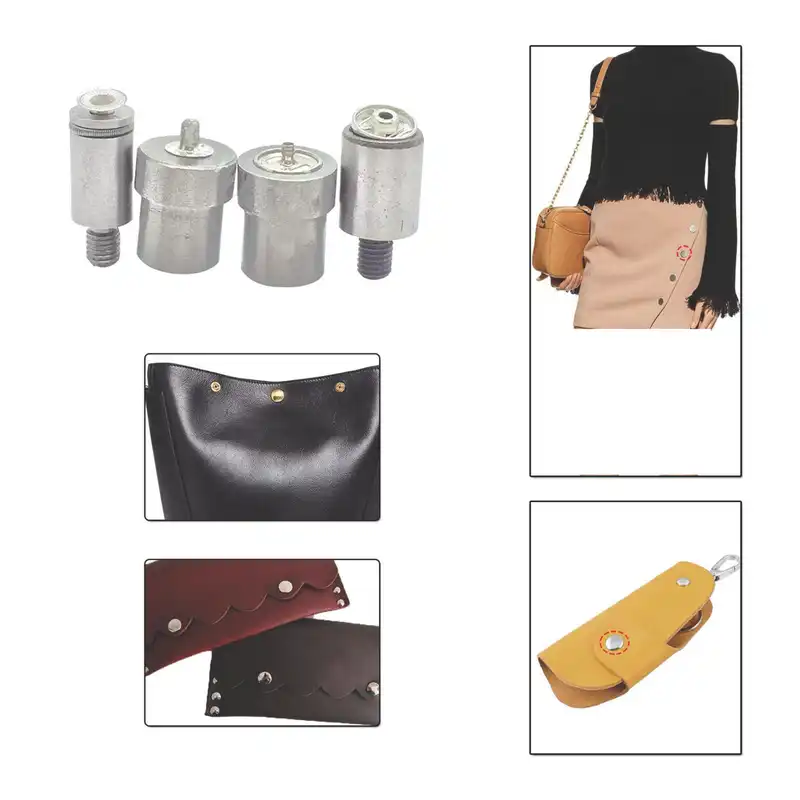 قالب دکمه پرسی مدل Al100 مجموعه 4 عددی به همراه 100 عدد دکمه