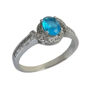 انگشتر نقره زنانه کد 2104