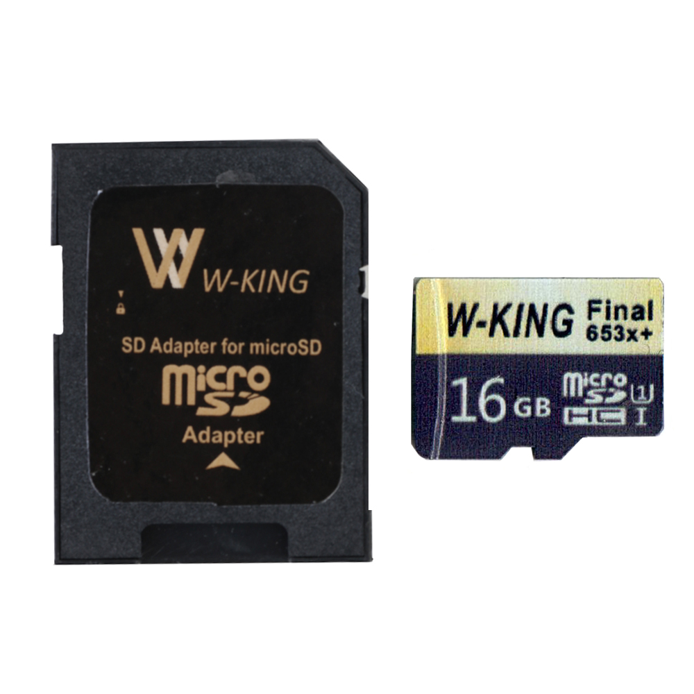 کارت حافظه microSDHC دبلیو کینگ مدل Final 653xPlus کلاس 10 استاندارد UHS-I U1 سرعت 98MBs ظرفیت 16 گیگابایت به همراه آداپتور SD