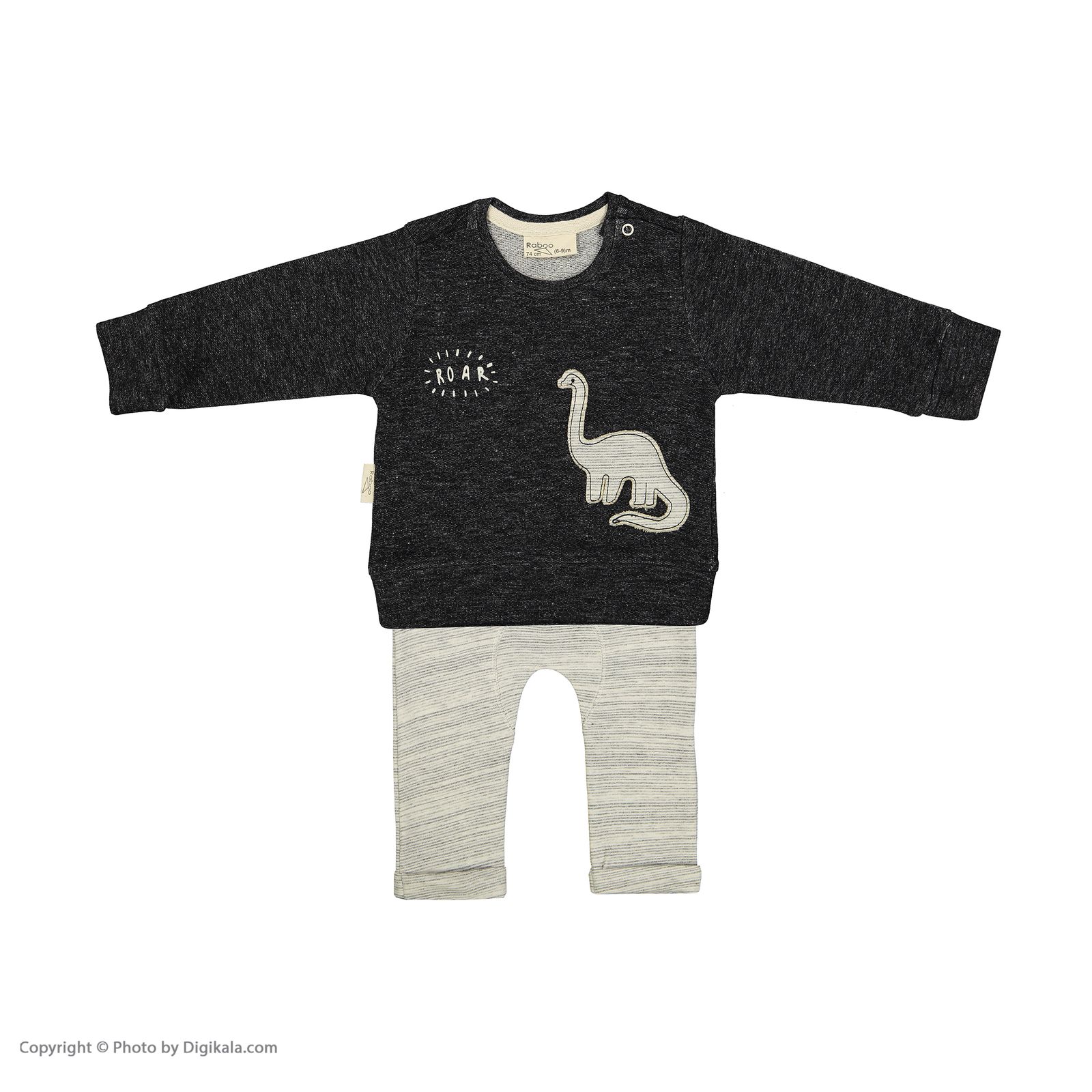 ست تی شرت و شلوار نوزادی رابو مدل 2051100-9490 -  - 2