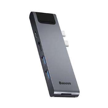 هاب 7 پورت USB-C باسئوس مدل CAHUB-L0G