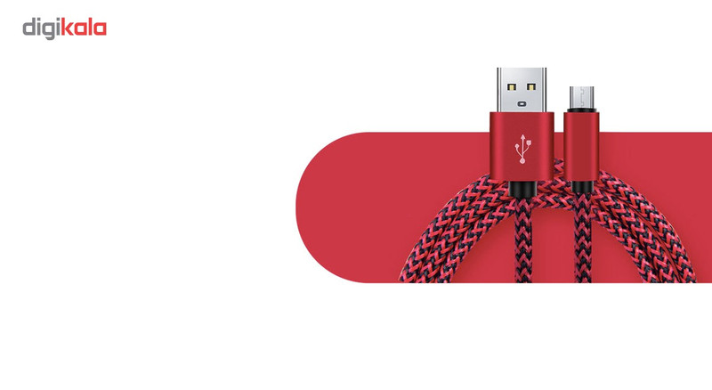 کابل تبدیل USB به MicroUSB مدل Nylon به طول 20 سانتی متر