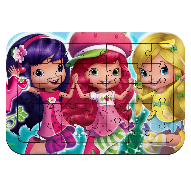 پازل 35 تکه طرح دختر توت فرنگی مدل NI147