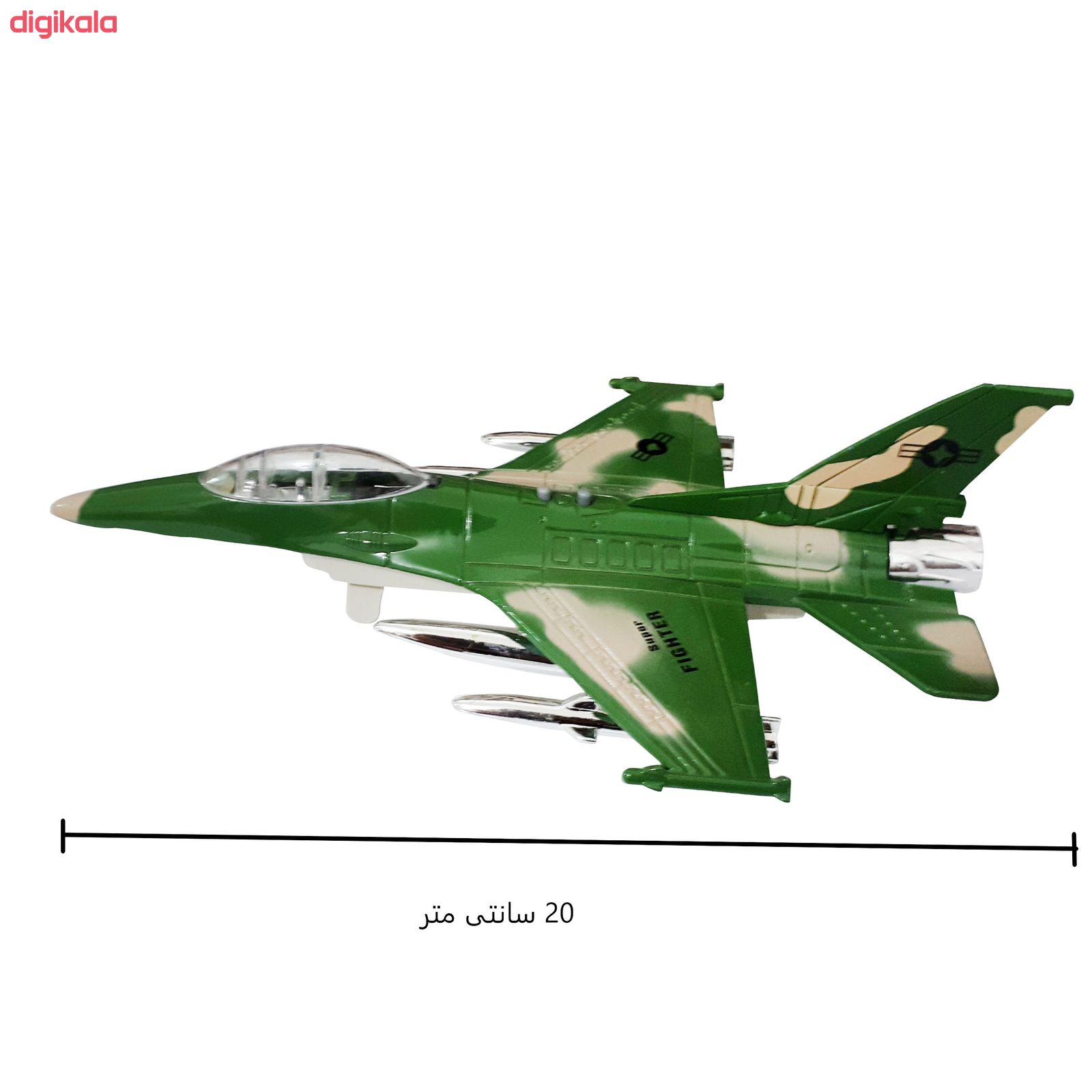 هواپیما اسباب بازی طرح جنگی مدل F16 کد 101