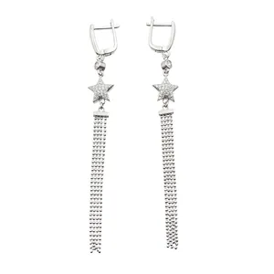 گوشواره نقره زنانه کد 1393M1