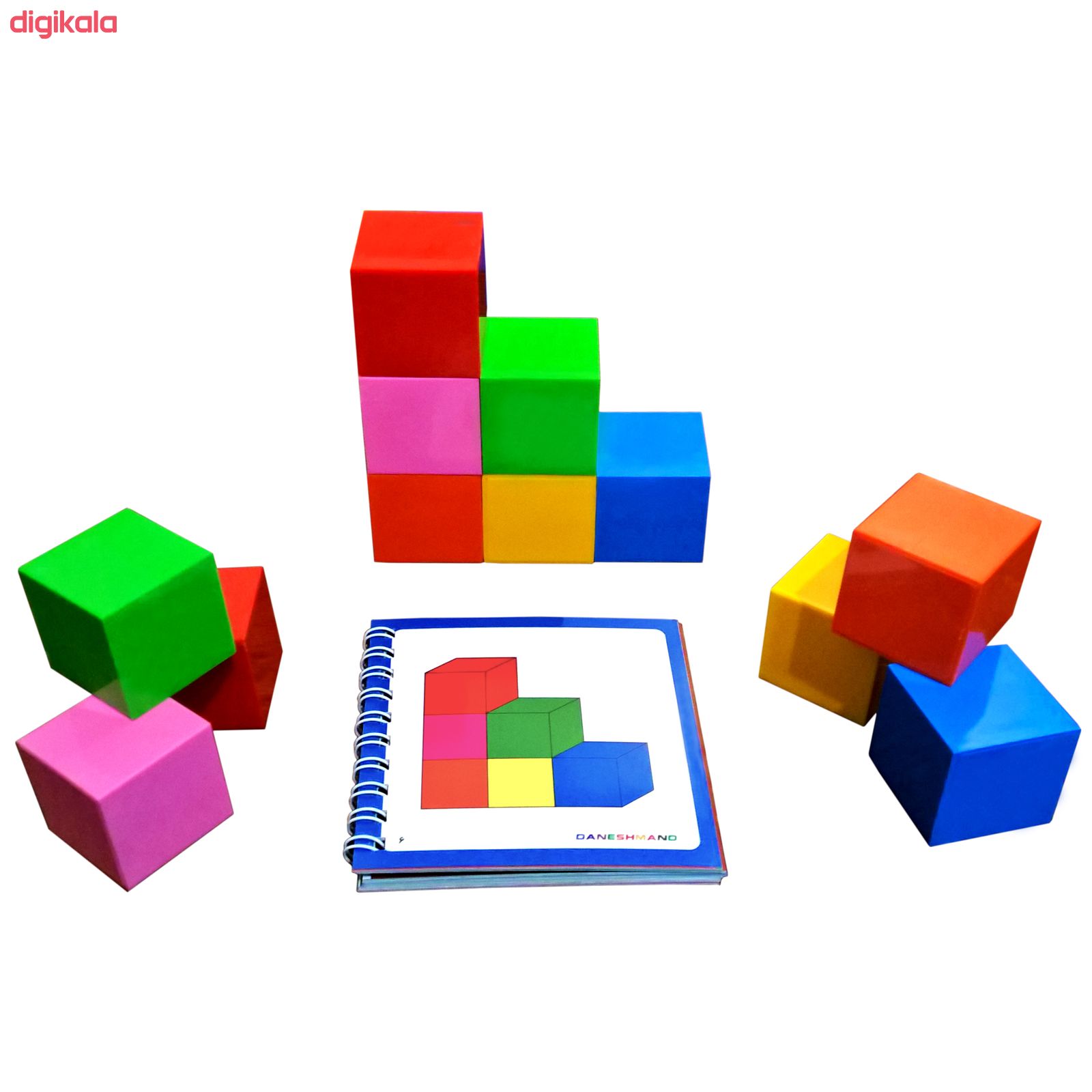 بازی آموزشی مکعب های رنگی دانشمند مدل A30 