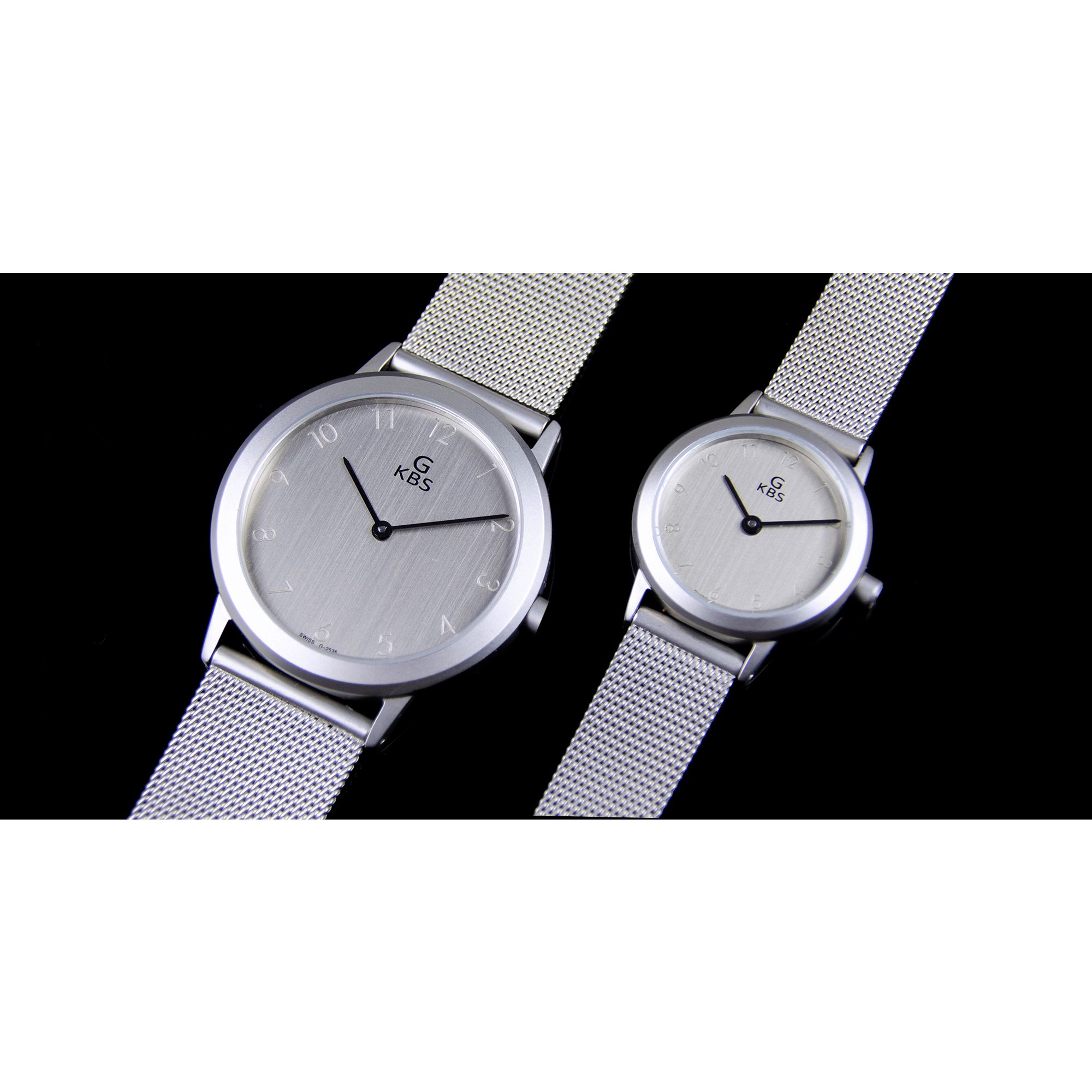 ست ساعت مچی عقربه ای زنانه و مردانه جی کی بی اس کد SN-2535-SS