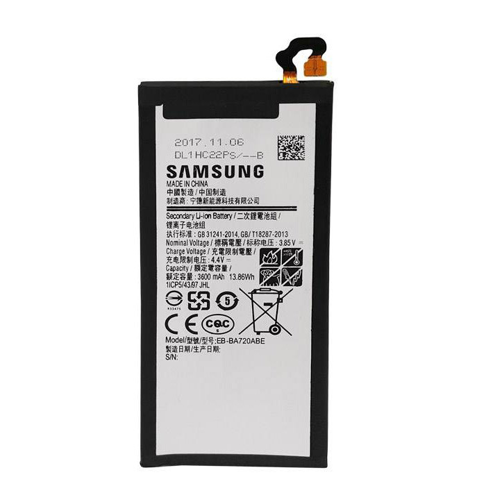 باتری موبایل مدل EB-BA720ABE با ظرفیت 3600 میلی آمپر ساعت مناسب برای گوشی موبایل سامسونگ Galaxy A7 2017