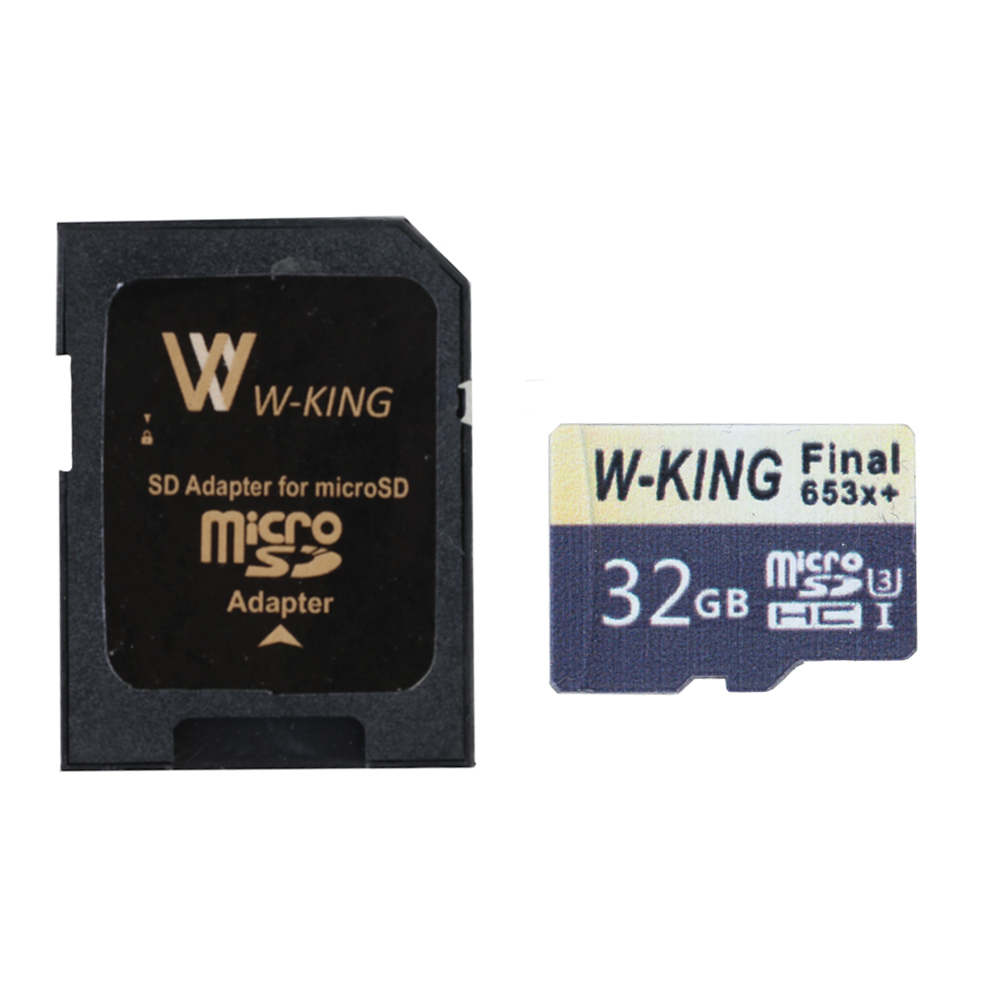 کارت حافظه microSDHC دبلیو کینگ مدل Final 653xplus کلاس 10 استاندارد UHS-I U3 سرعت 98MBs ظرفیت 32 گیگابایت به همراه آداپتور SD