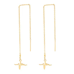  گوشواره زنانه بهارگالری طرح ضربان کد 207098