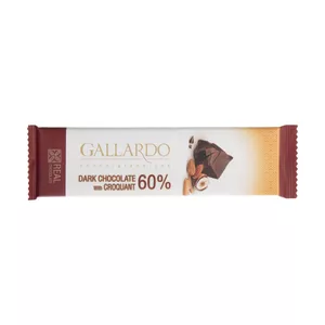 شکلات تلخ 60 درصد با کروکانت گالاردو فرمند مقدار 23 گرم