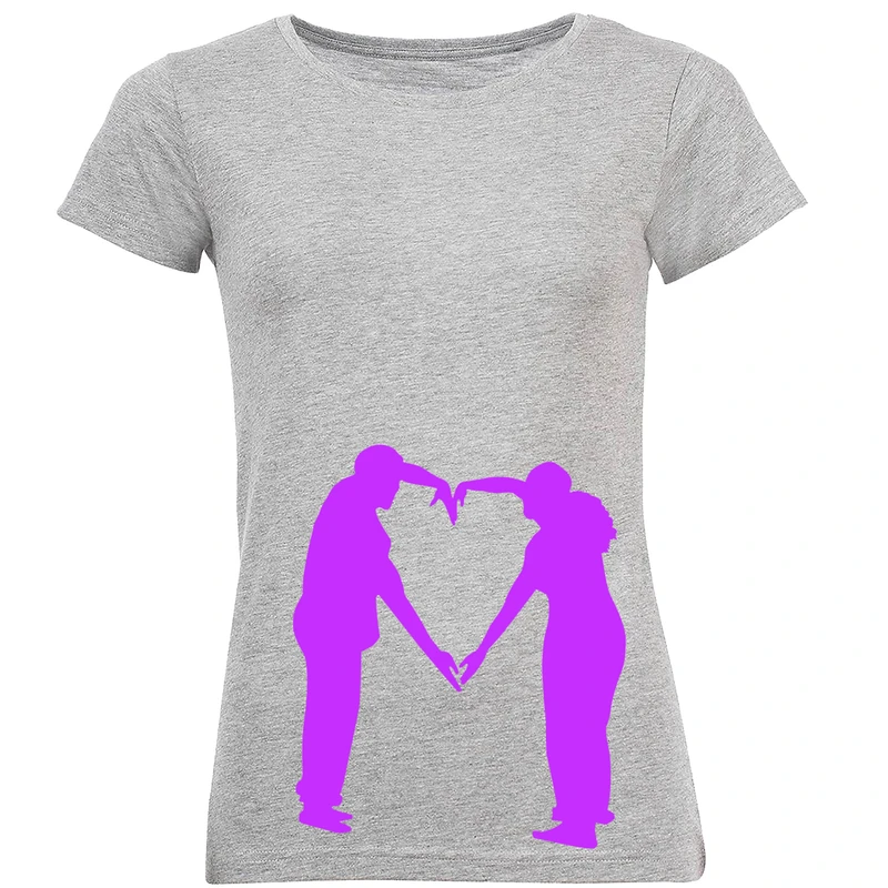 تیشرت زنانه طرح قلب کد R71