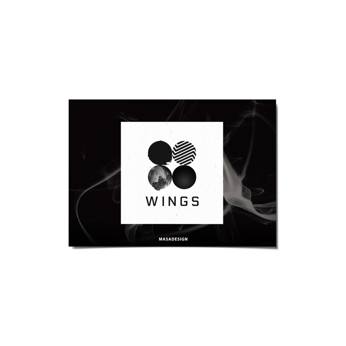 کارت پستال ماسا دیزاین طرح لوگو  BTS کد postv199