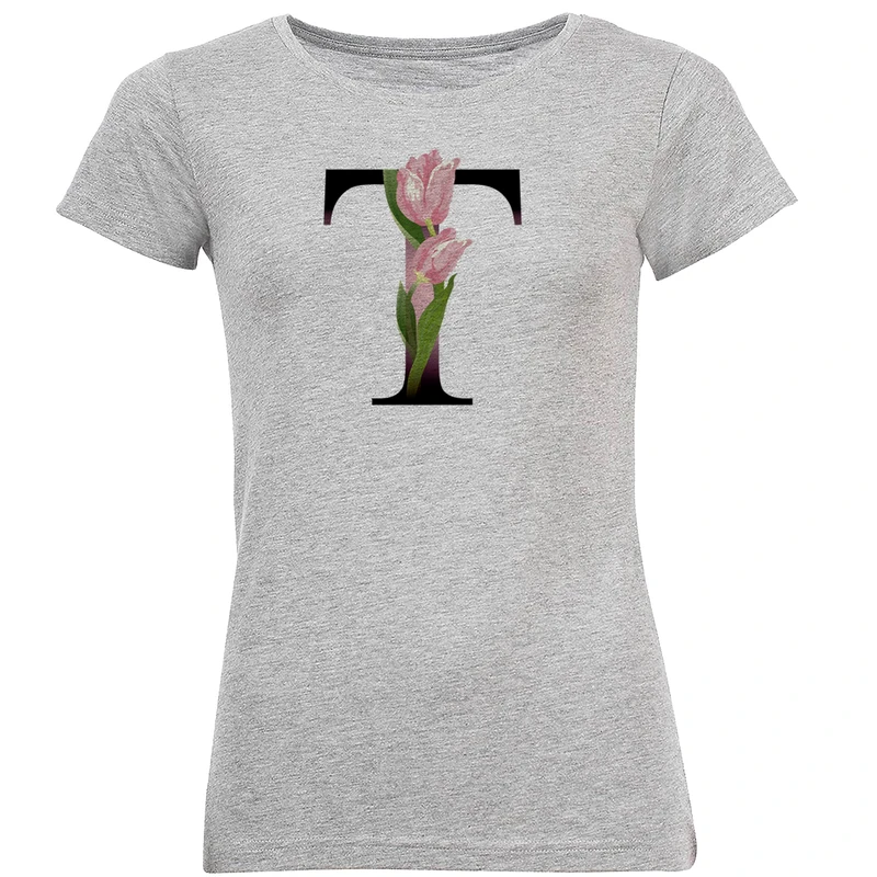 تیشرت زنانه طرح T کد R81