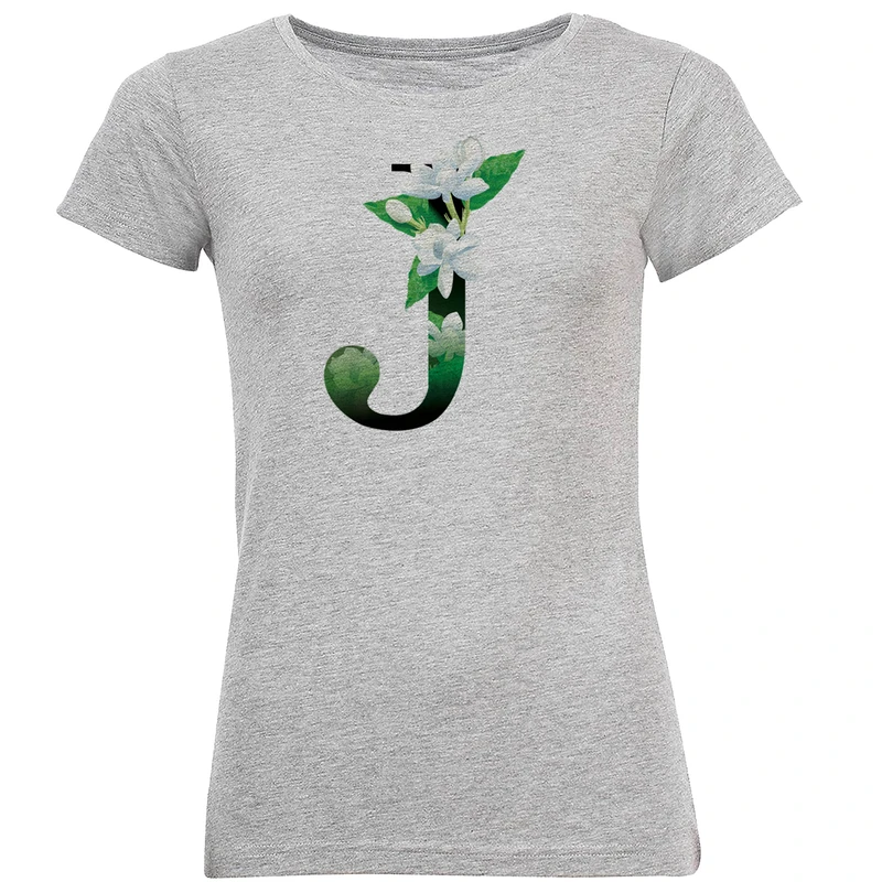 تیشرت زنانه طرح J کد R85