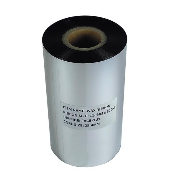 ریبون پرینتر لیبل زن مدل Wax 110mm x 300m بسته 3 عددی