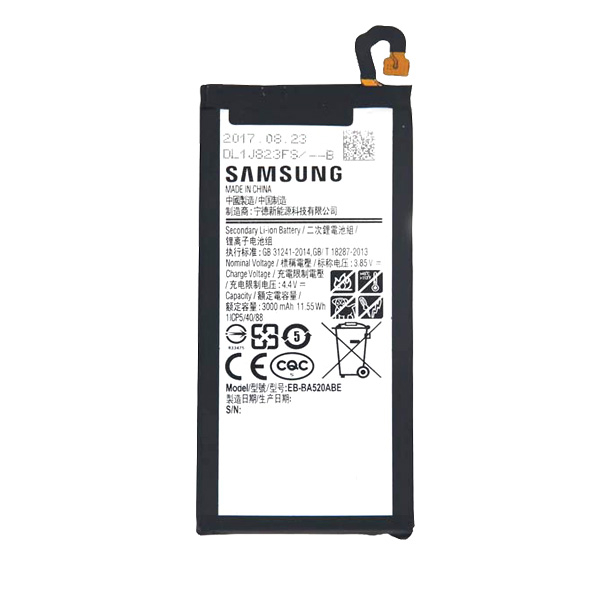 باتری موبایل مدل EB-BA520ABE ظرفیت 3000 میلی آمپر ساعت مناسب برای گوشی موبایل سامسونگ Galaxy A5 2017