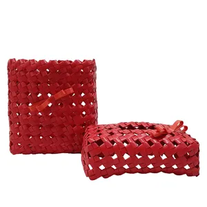 ست سطل زباله و جای دستمال کاغذی مدل H001