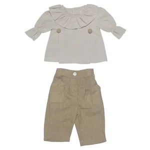 ست بلوز و شلوار نوزادی دخترانه مدل 1877