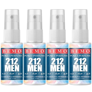 عطر جیبی مردانه بمو مدل 212 MEN NYC حجم 20 میلی لیتر بسته 4 عددی