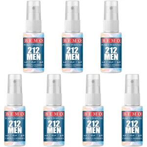 عطر جیبی مردانه بمو مدل 212 MEN NYC حجم 20 میلی لیتر بسته 7 عددی