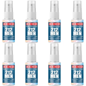عطر جیبی مردانه بمو مدل 212 MEN NYC حجم 20 میلی لیتر بسته 8 عددی