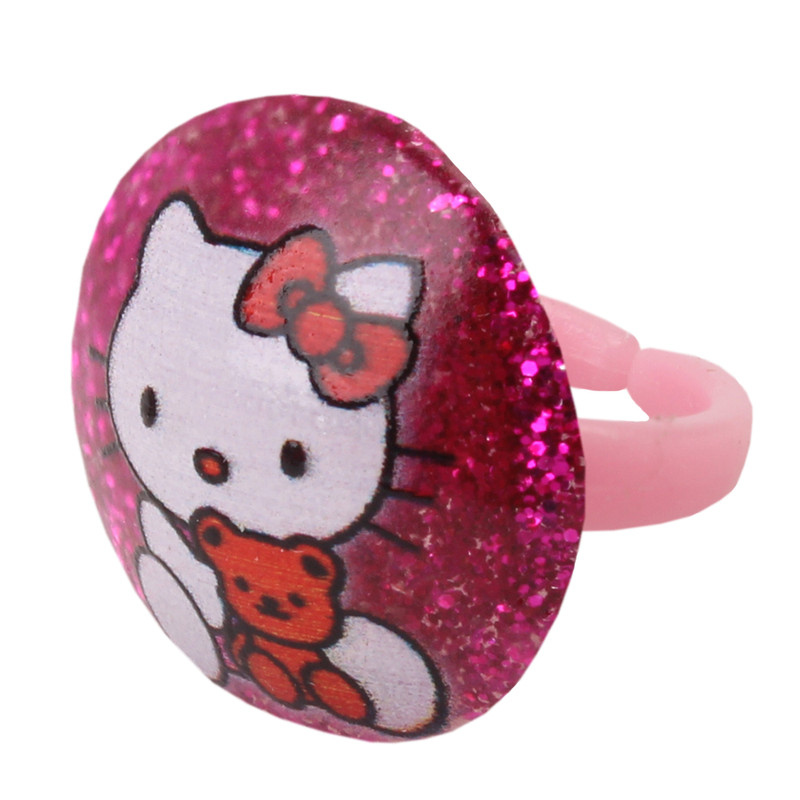 انگشتر دخترانه طرح کیتی کد 007 انگشتر دخترانه طرح کیتی کد 007