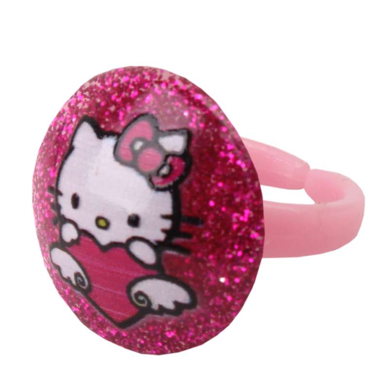 انگشتر دخترانه طرح کیتی کد 008 انگشتر دخترانه طرح کیتی کد 008